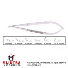 Jacobson Micro Scissors Flat handle,Fine blades,16.5cm 25° angle 45° angle 60° angle 90° angle 125° angle V-neck,125° angle
